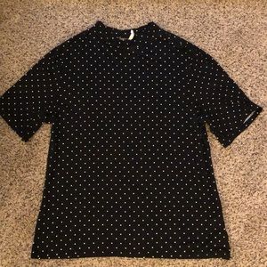 Elle xxl stretch high neck shirt